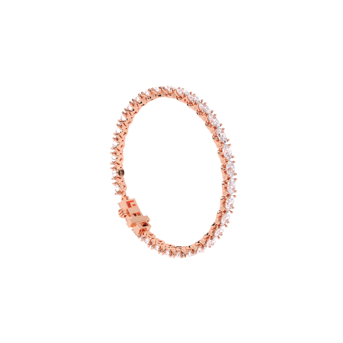 Oval Cut Diamond Tennis Bracelet